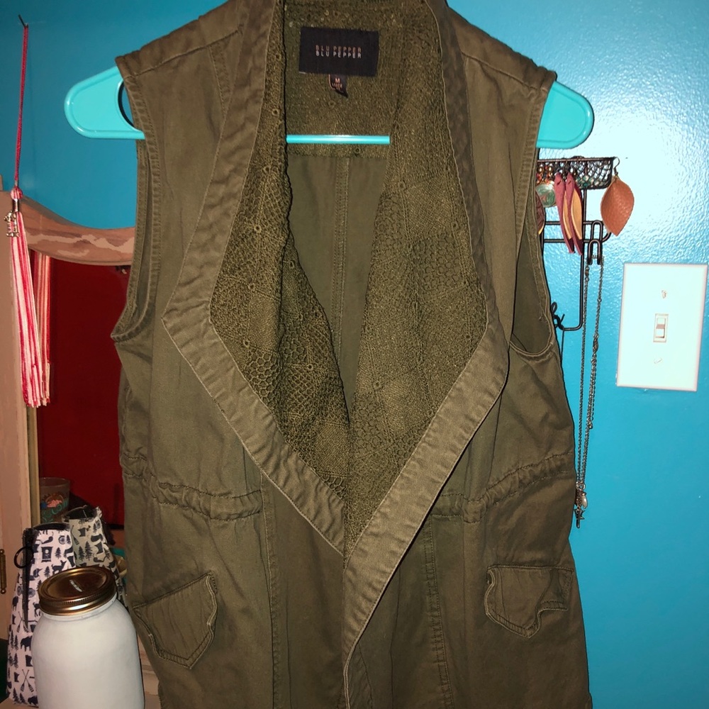 Women’s Olive Green Utility Vest
